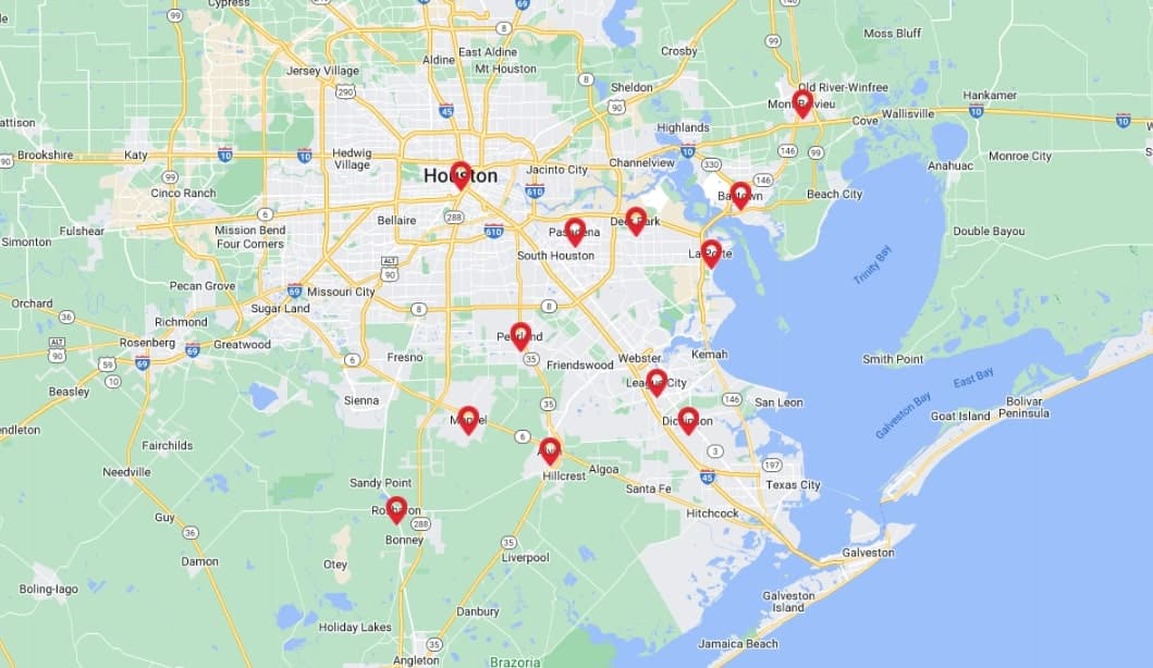 5 Star Commercial Christmas Light Installation in Pearland TX Lone